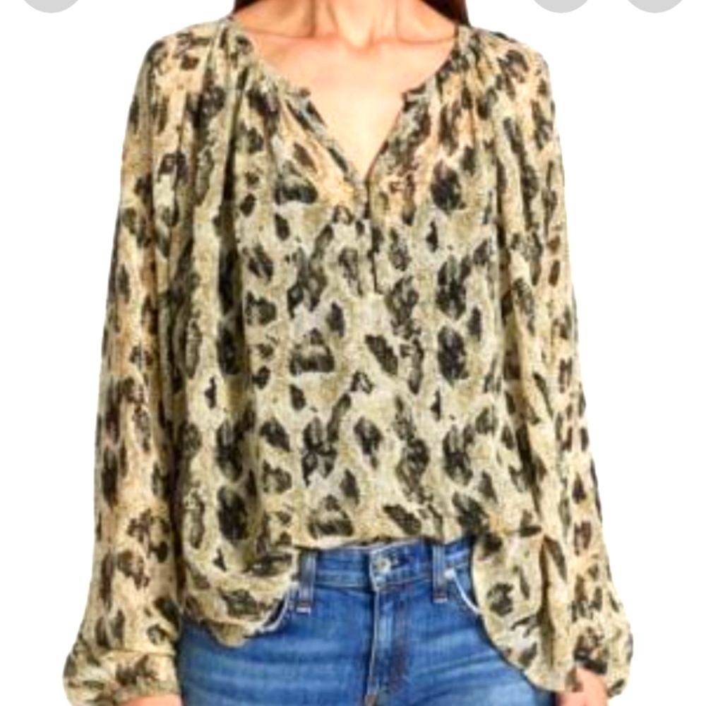 Rag & Bone Medium Yuni snake printed blouse,